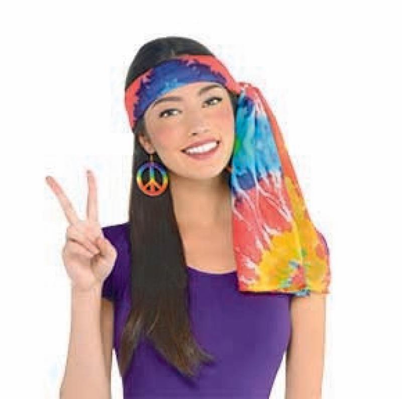 Bandana/Head Scarf Hippy 1960s Tie Dyed