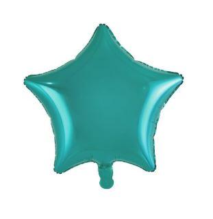 Balloon Foil 45cm Star Teal