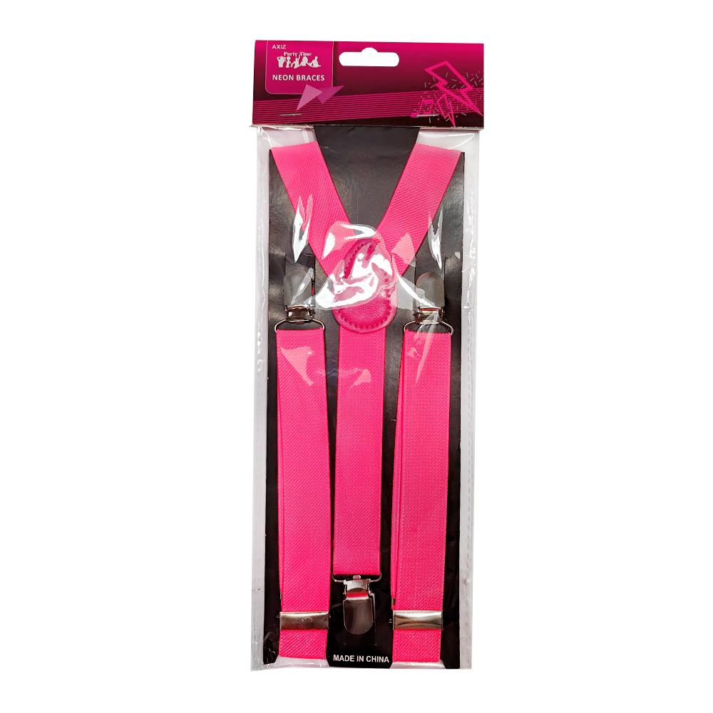 Suspenders/Braces Neon Pink
