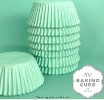Baking Cupcake Paper Cases Pastel Tea/Mint Green Pk/200