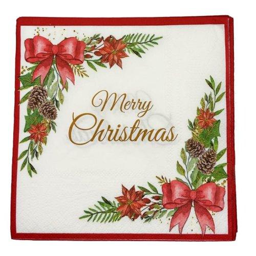 Napkins Lunch Merry Christmas 2ply Pk/20