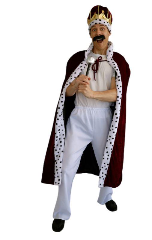 Cape King/Queen Burgundy With Leopard Look Trim