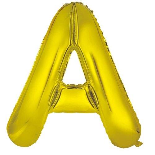Balloon Foil Letter/Alphabet A Gold 86cm