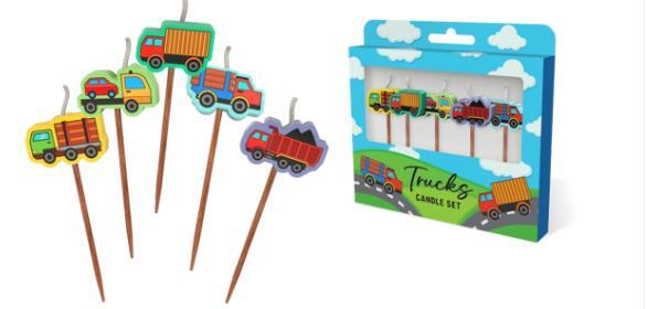 Candle Novelty Trucks Assorted Pick Pk/5