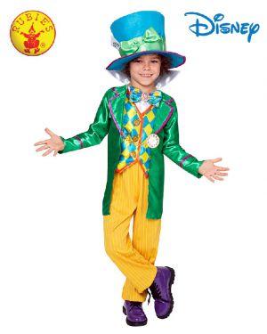 Costume Child Boys Mad Hatter Green And Yellow 6-8