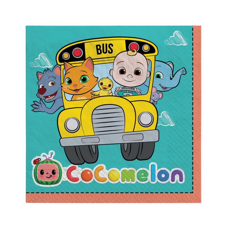 Cocomelon Lunch Napkins Pk/16