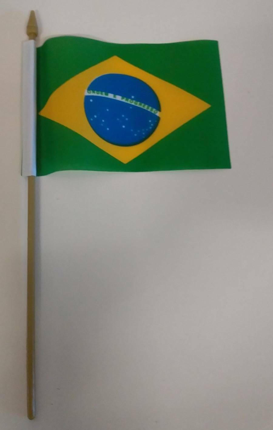 Flag Brazil 15x10cm Desk