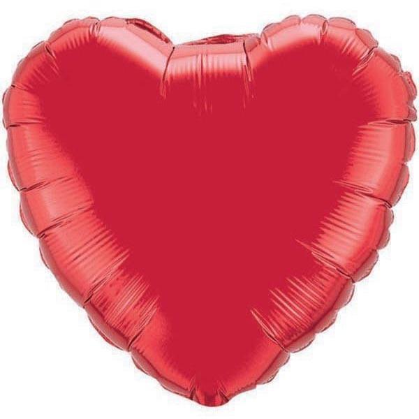 Balloon Foil 45cm Heart Red