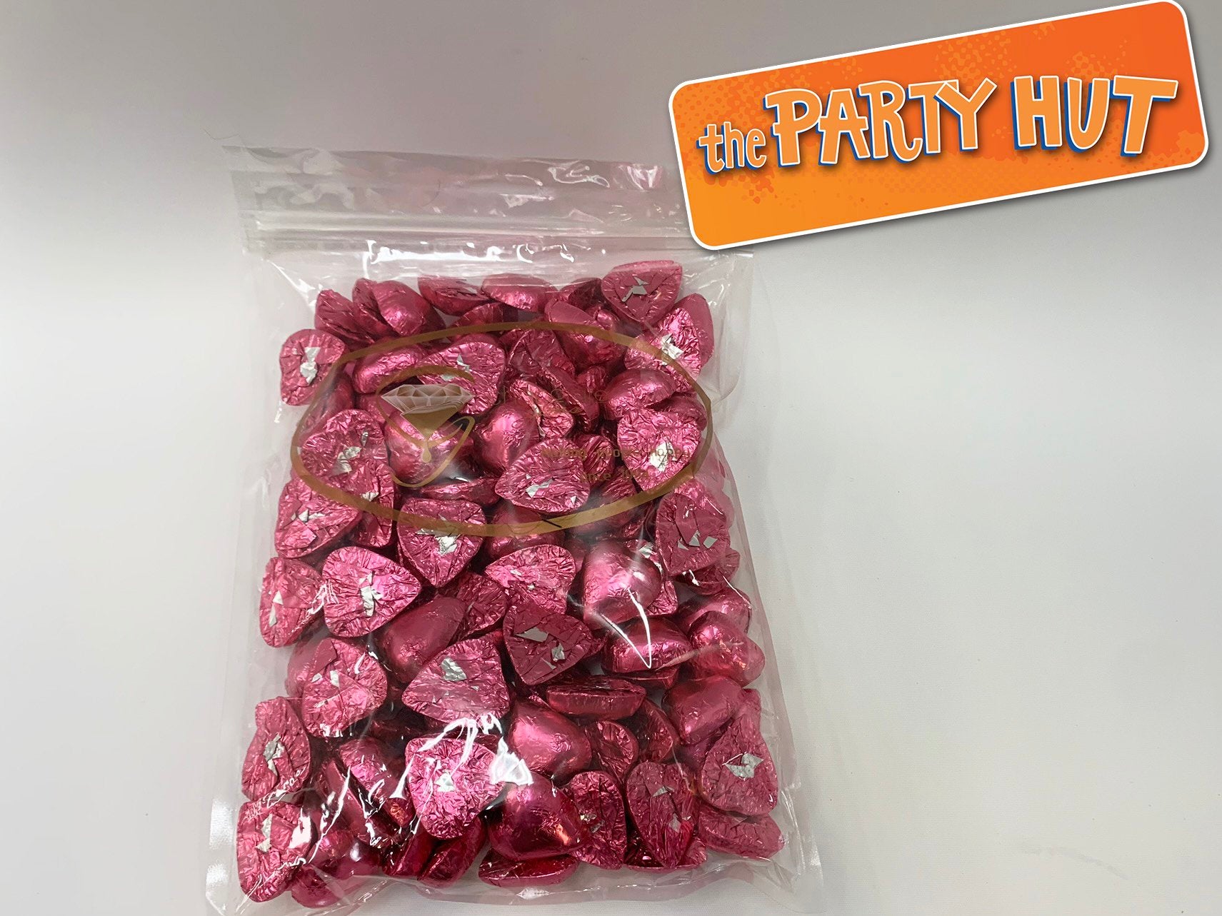 Chocolate Hearts Pink 1kg Bulk