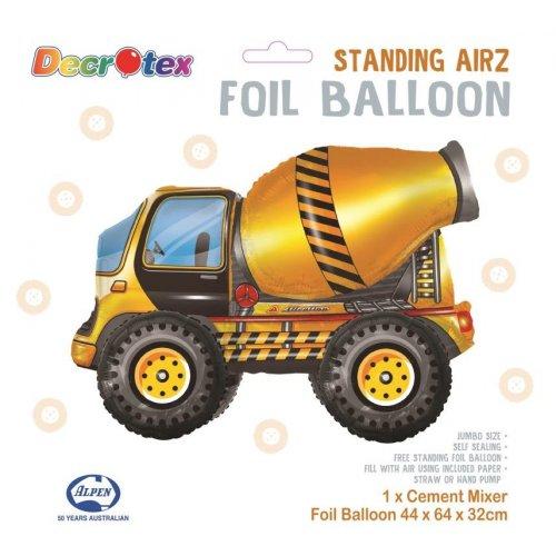 Balloon Foil Standing Airz Cement Mixer 44cm X 64cm X 32cm