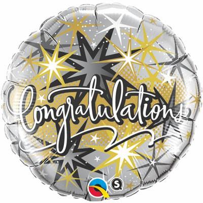 Balloon Foil 45cm Congratulations Elegant