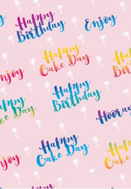 Gift Wrapping Paper Happy Birthday/Cake Day