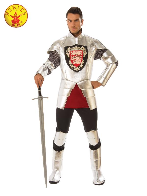 Costume Adult Medieval Knight Silver Xlarge
