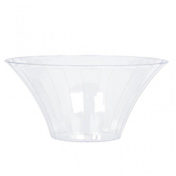 Bowl Plastic Clear Medium 17cm