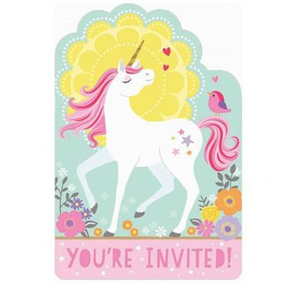 Magical Unicorn Invitations Pk/8