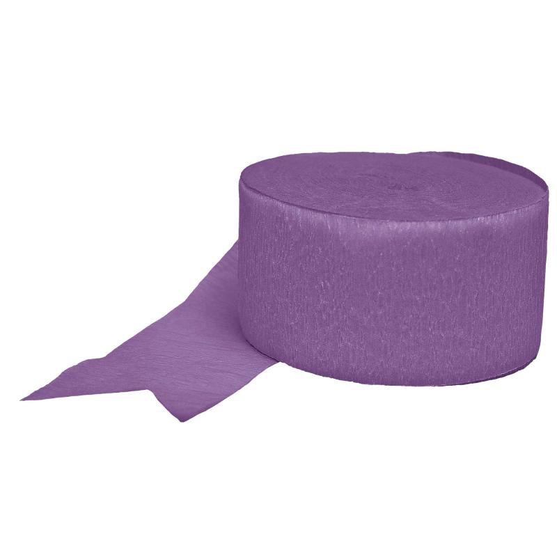 Crepe Streamer Purple 45mm X 24m