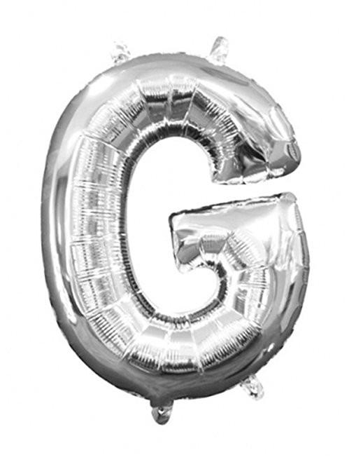 Balloon Foil Letter G Silver 40cm