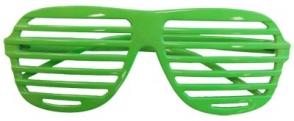Glasses 80s Slot Neon Green