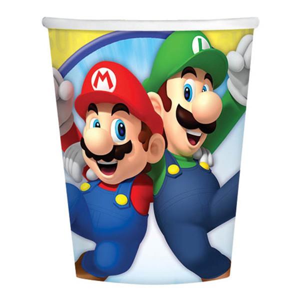 Super Mario Paper Cups Pk8
