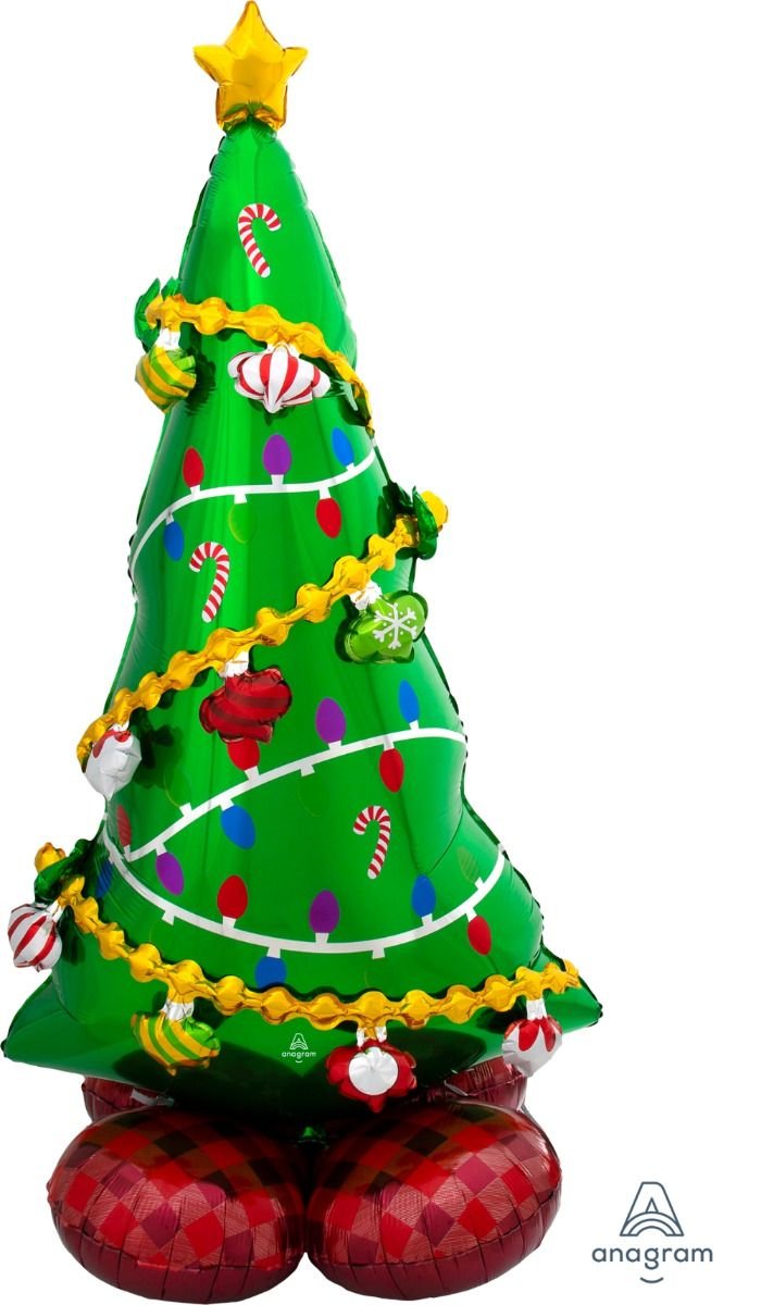 Balloon Foil Airloonz Christmas Tree Large 78cm X 149cm Air Fill Only