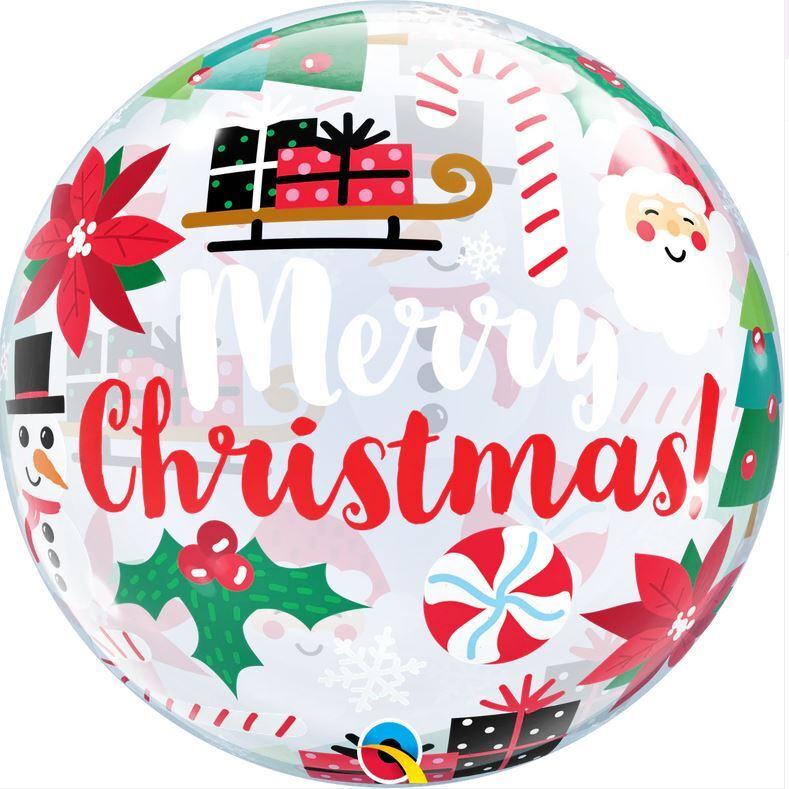 Balloon Bubble Merry Christmas Everything 56cm