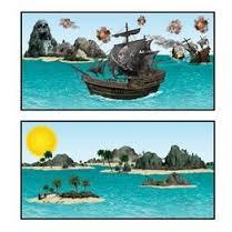 Pirate Prop Pirate Ship & Island