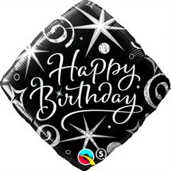 Balloon Foil 45cm Happy Birthday Elegant