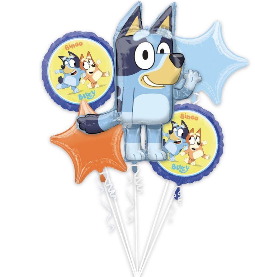 Bluey Balloon Bouquet Pk/5 Does Not Include Helium