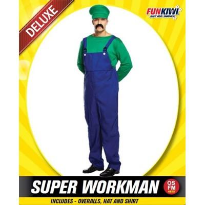 Costume Adult Plumber Green Large