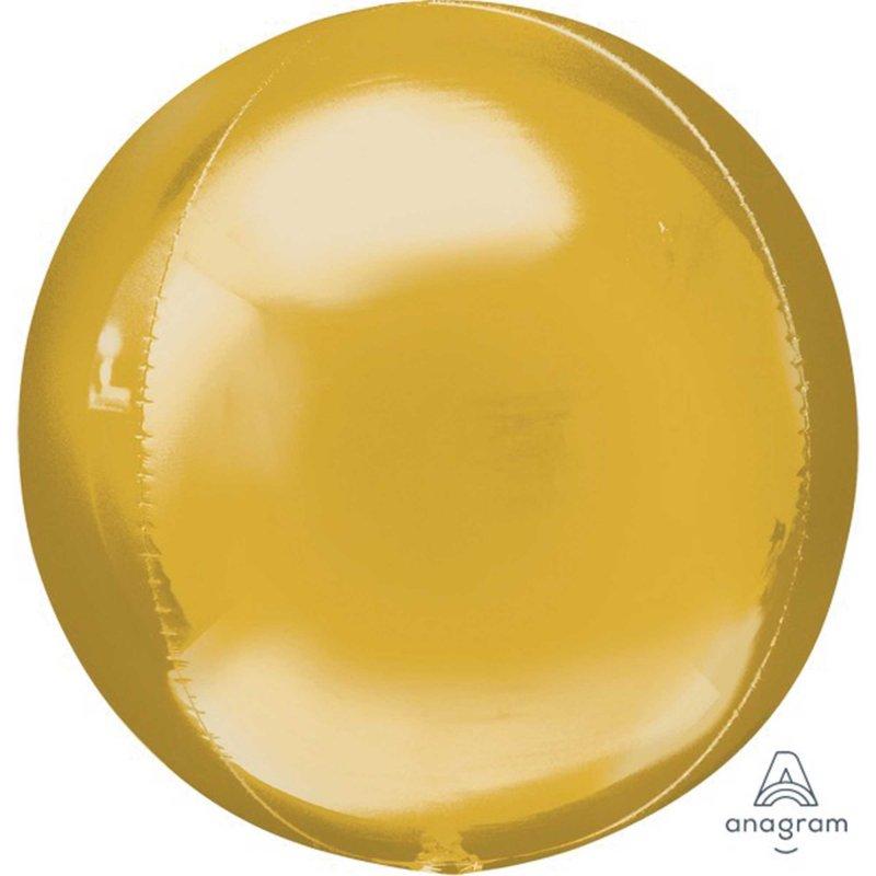 Balloon Foil Shape Orbz Gold