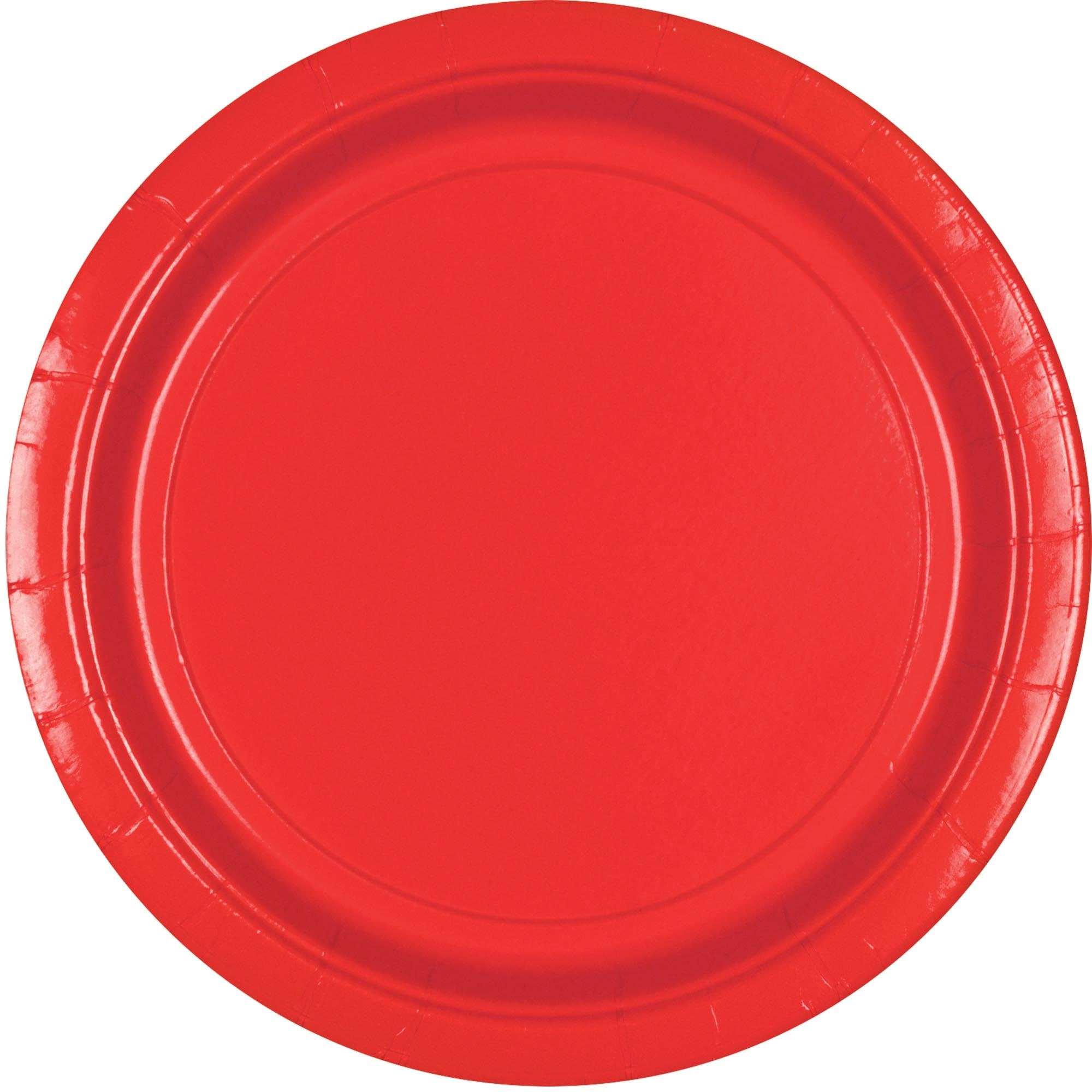 Paper Plates 23cm Apple Red Round 20 Pack