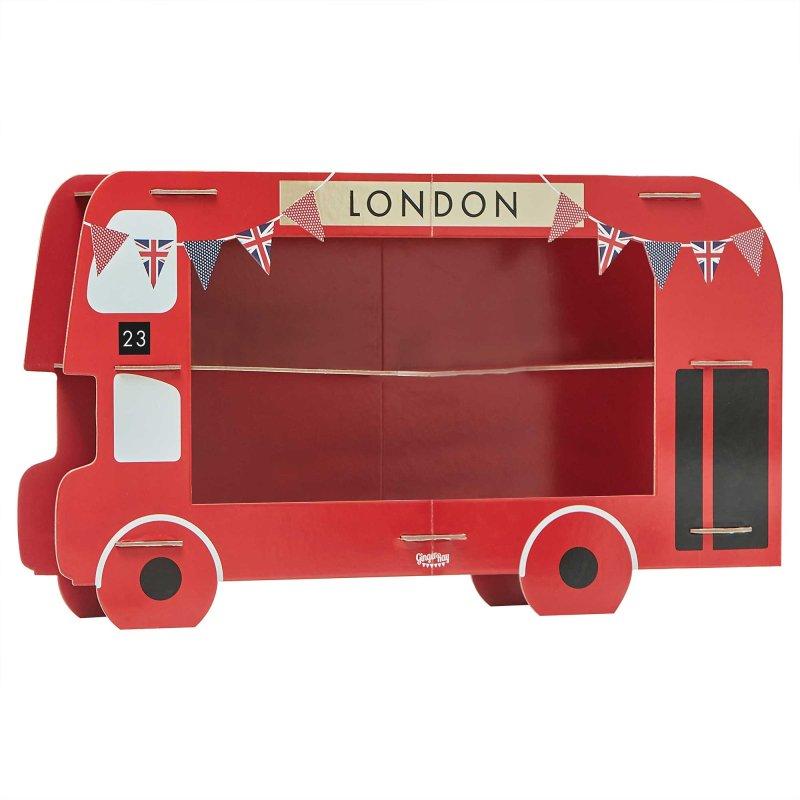 Party Red London Bus Cupcake & Sandwich Stand Each