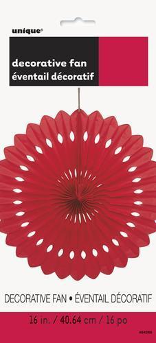 Fan Decorative Red 40cm