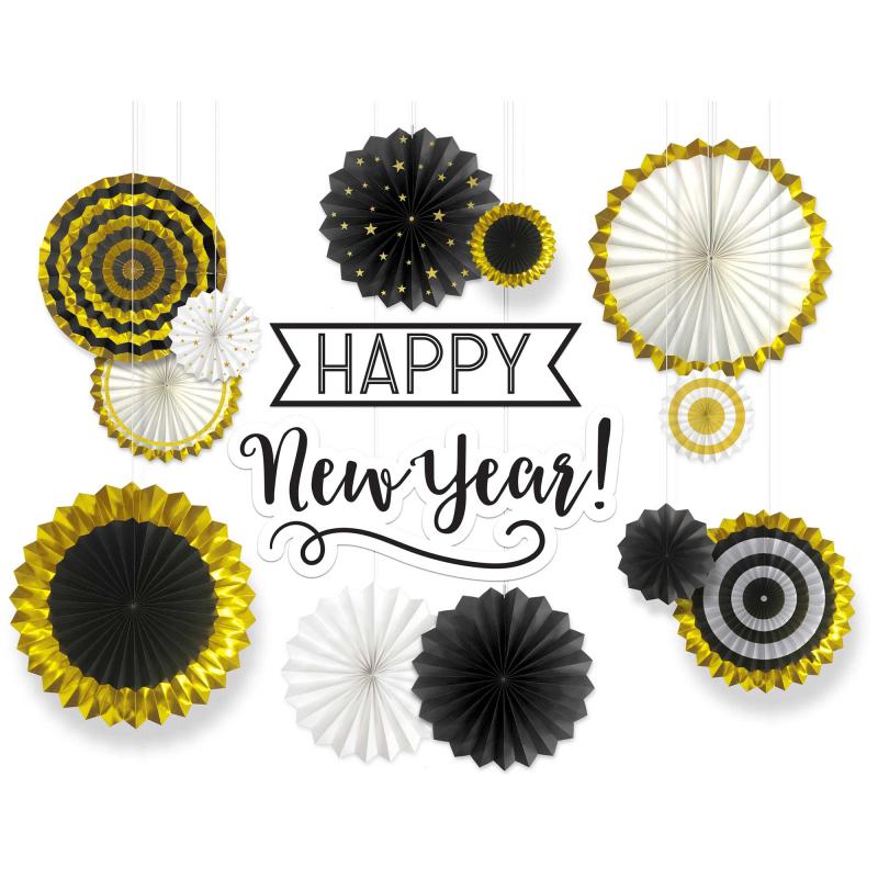 Hanging Decorations Happy New Year Backdrops