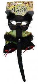 Animal Costume Mask Set Deluxe Cat 5 Pieces