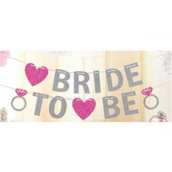 Banner Bride To Be Glittered 3.6m