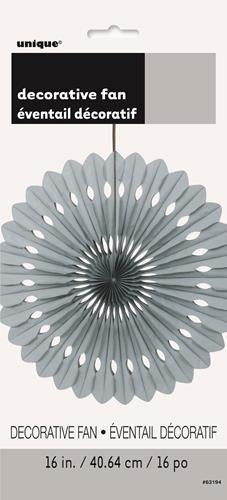 Fan Decorative Silver 40cm