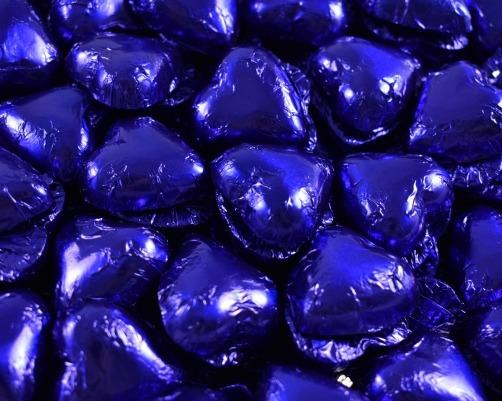 Chocolate Hearts Royal Blue 1kg