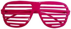 Glasses 80s Slot Neon Hot Pink