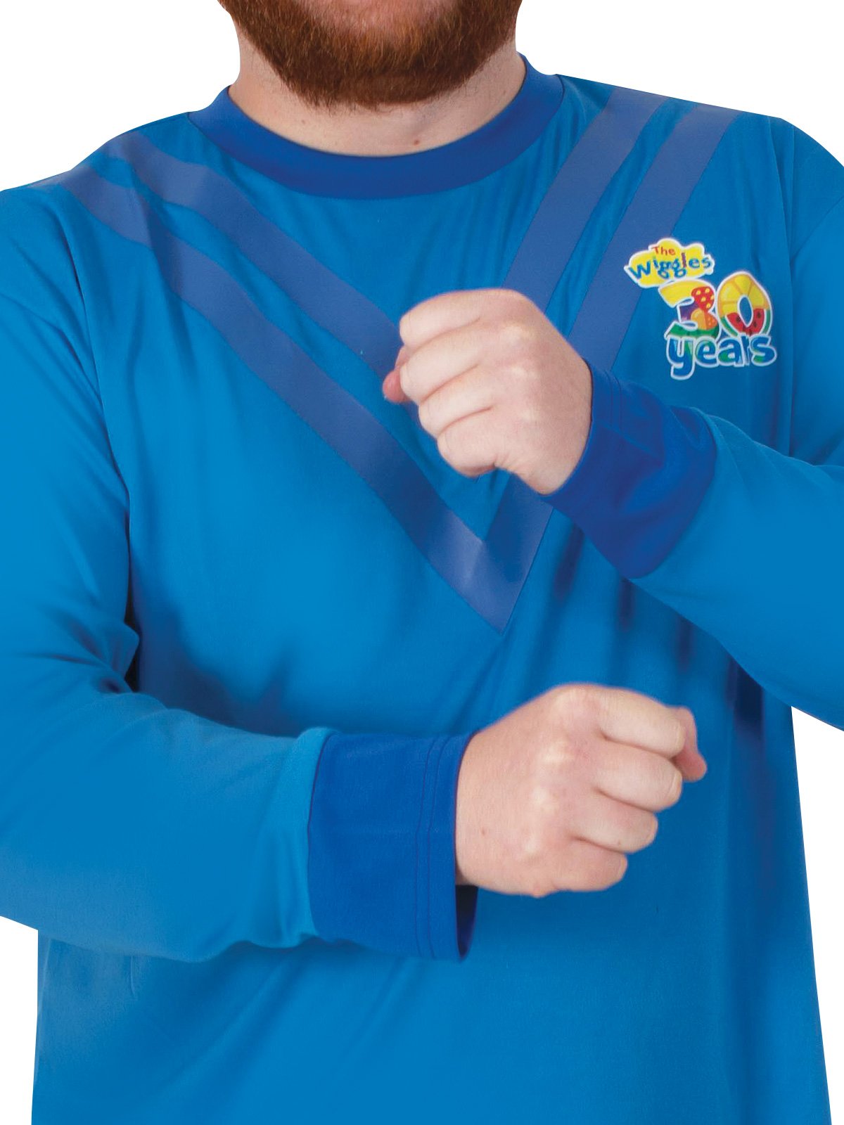 Costume Adult Anthony Wiggle Deluxe Blue Top STD