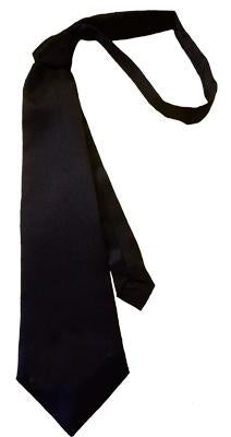 Tie Gangster Black Satin Deluxe