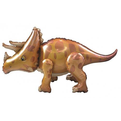 Balloon Foil Standing Airz Triceratops 50cm X 95cm X 33cm Airfill Only