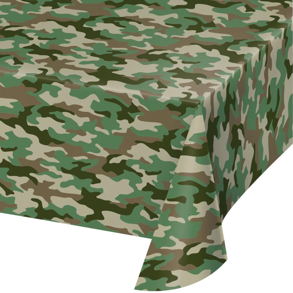 Camouflage Tablecover Army/Military 135cm X 270cm Plastic