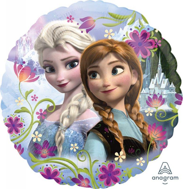 Balloon Foil 45cm Foil Frozen Anna/Elsa