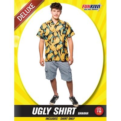 Costume Adult Ugly Shirt Tropical Banana Large Shirt Only