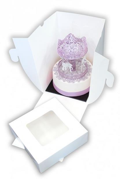 Cake Box & Lid Loyal 10x10x12 Inch Each