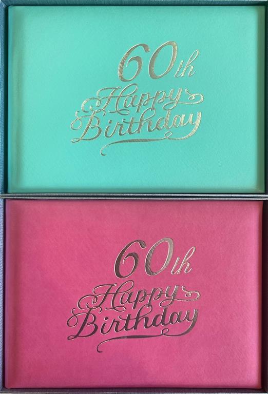 Guest Book 60th Female Assorted Colours