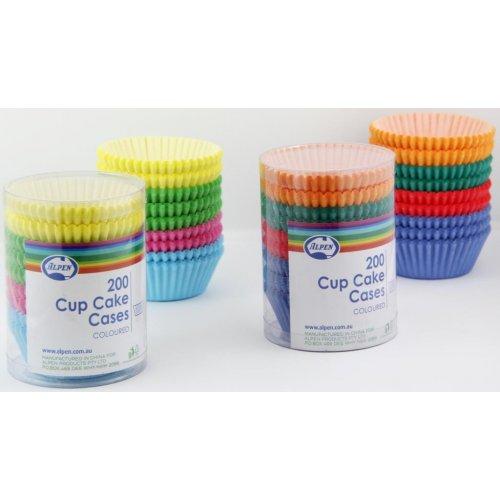 Cupcake Cases Coloured Pk/200 Assorted Colours Sent When Ordered