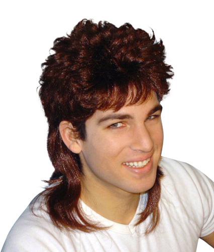 Wig Mullet Mid Brown