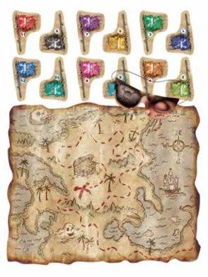 Game Pirate Treasure Map 30 X 45cm
